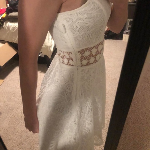 Cute White Lacy Summer Dress - Picture 2 of 5